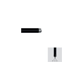 Elettrodo laparoscopico con isolamento in ceramica a bottone, 330mm, stelo Ø 4mm, base Ø 12mm