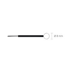 Elettrodo monopolare dentale e cosmetico ad ansa a filo, Ø 8mm, stelo Ø 1,6mm
